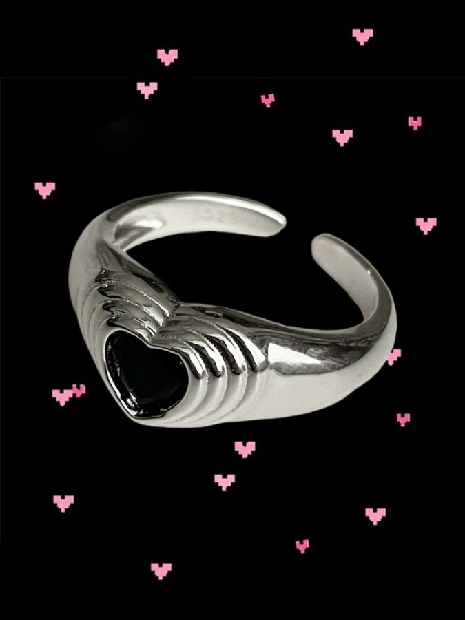 LoVe ring (silver925)